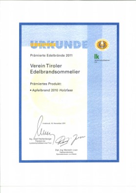 Urkunde Signum 2011