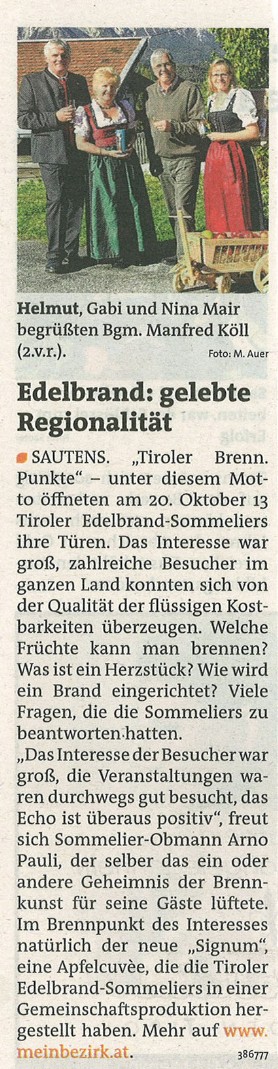 Bericht Bezirksblätter 10-2012